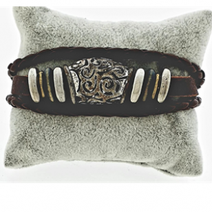 Lederen Surf Armband #07