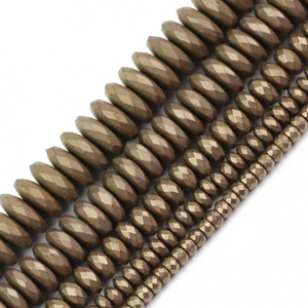 Kralen 6mm Frosted Hematiet