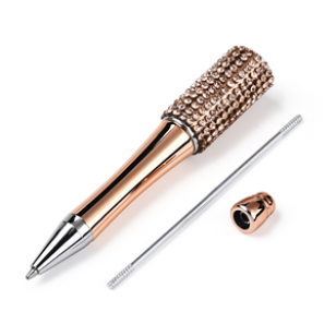 Kralen-pen Rhinestone Rose