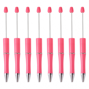 Kralenpen hardroze per stuk