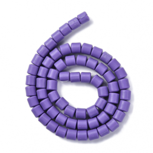 Kralen Polymeerklei 6x6mm Paars