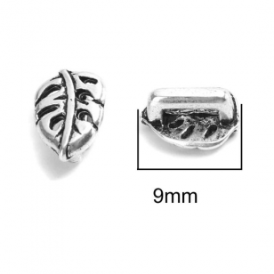 Schuiver Blad 9x7mm Zilver