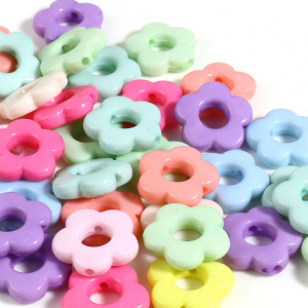 Kraal Acryl Bloem 14x14mm