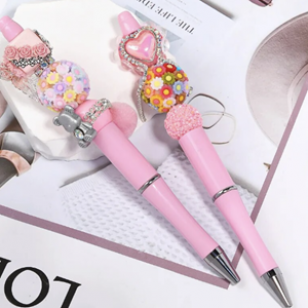 Kraal Acryl ingezet Bloemen 19mm