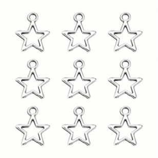 Bedel Ster Zilver 22x16mm