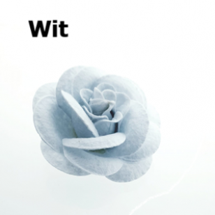 Vilten Bloem Roos Rood 8.5cm