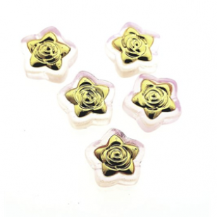 Kraal Czech Glas Gold Roos