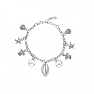 Enkelband met Bedels Strand