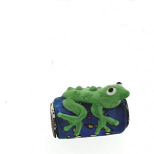 Kraal Lampwork Kikker Groen