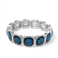 Armband Bling Teal Zilver