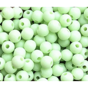 Kralen Acryl Mat 6mm Mint-100x