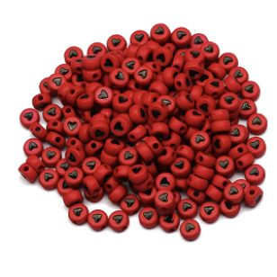 Kraal Acryl Hart Rood/Zwart 