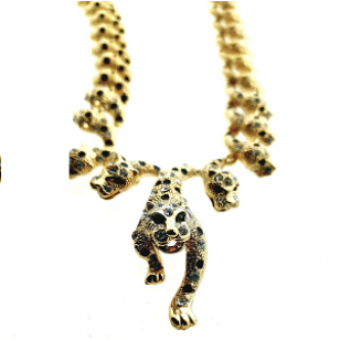 Collier & Oorbellen Tijger Swarovski