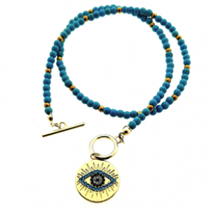 Ketting Hamsa oog hanger 