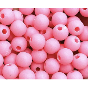 Kralen Acryl Mat Hotpink 6mm 100x