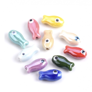 Kraal Keramiek Visje 19x10mm
