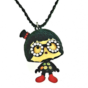 Ketting Bril Meisje Zwart Ketting Bril Meisje Zwart