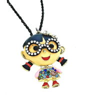 Ketting Meisje Roze Swarovski