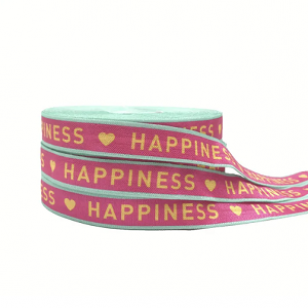 Lint Elastisch 15mm Happiness