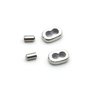 Stopper met Eindkap set Rvs