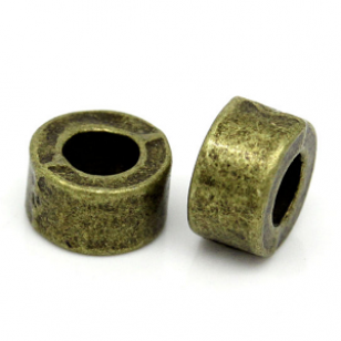 Kralen Brons 6x3mm-50x