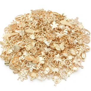 Bedeltjes Mix 60stuks Goud