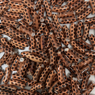 Buis Kraal Acryl Leopard 35x12mm