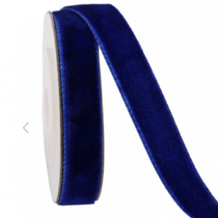 Fluweel Band Blauw 15mm -1.5meter