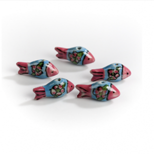 Kraal Keramiek Vis 32x22mm