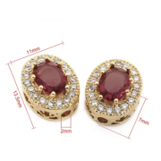 Kraal 18K Zirkonia Magenta