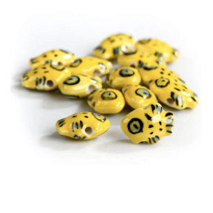 Kraal Vis Keramiek Geel