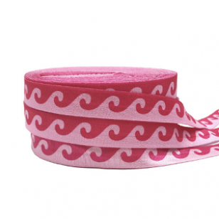 Elastisch Lint Wave Hotpink pmtr