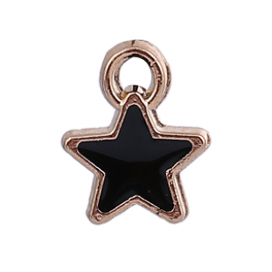 Bedel Ster Zwart 9x7mm