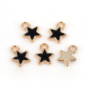 Bedel Ster Zwart 9x7mm