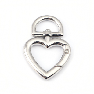 Sleutelhanger Hart Zilver 