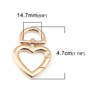 Sleutelhanger Hart  47x32mm