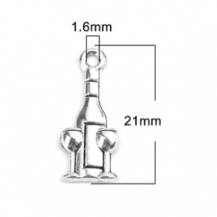 Bedel Wijnfles -glas 21x9mm
