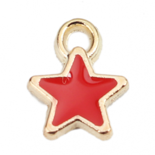 Bedel Ster Emaille Rood 