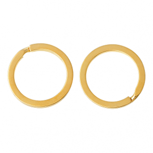 Sleutelhanger Ring Goud 25mm