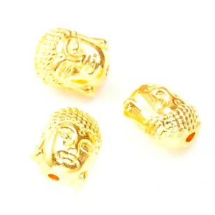 Kraal Goud Boeddha 11x9mm