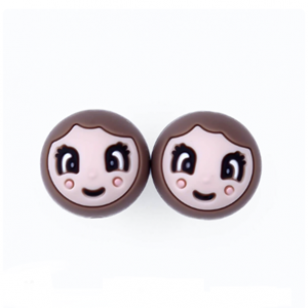 Gelukspoppetje Brownie 20mm