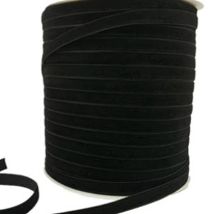Fluweel Band zwart 10mm-1.5m