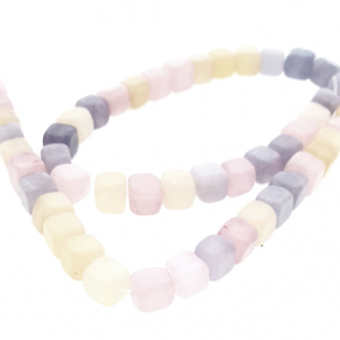 Kralen Morganiet 8x8mm Pastel