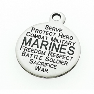 Bedel Rvs Marinier 20x24mm