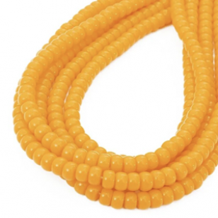 Glaskralen Rondelle 6x4mm LOranje