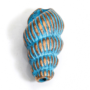 Kraal Schelp Patina 15x7mm