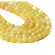 Kralen Agate Facet 8mm Geel
