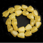 Kralen Chalcedone 16x12mm Geel