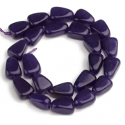 Kralen Chalcedone 16x12mm Paars