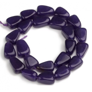 Kralen Chalcedone 16x12mm Paars